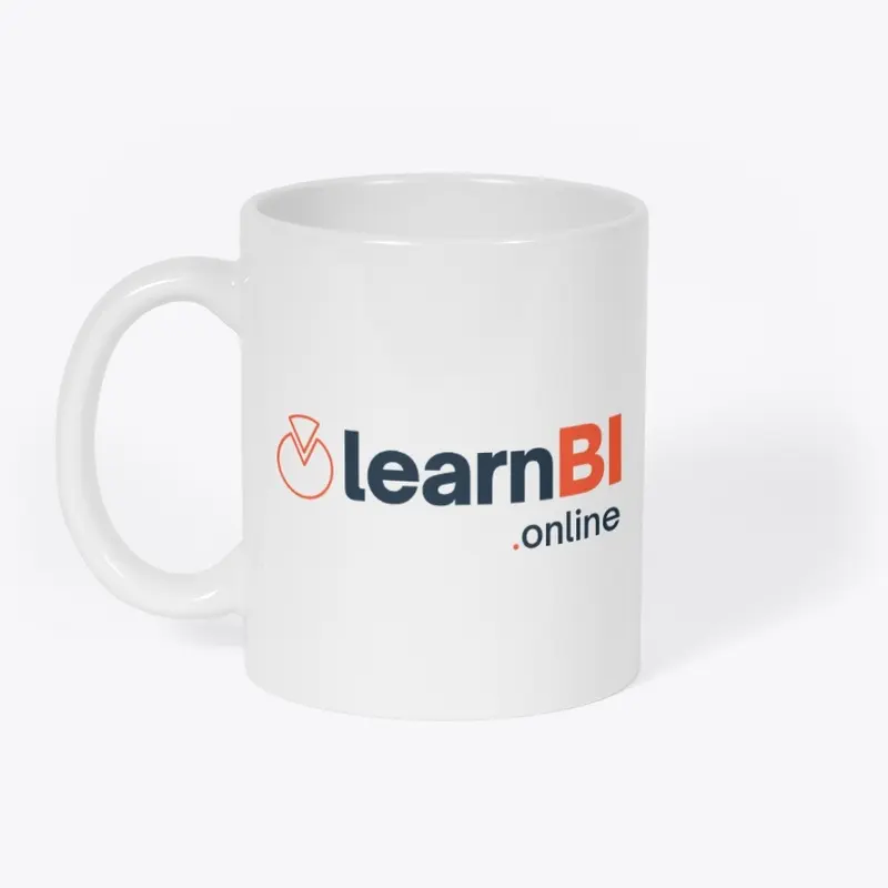 White LearnBI Mug